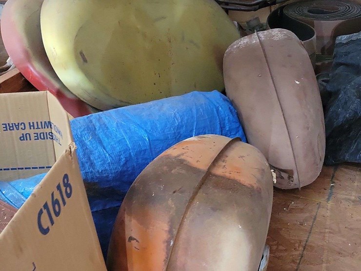 loft-storage-assortment-with-tractor-parts,-furniture,-and-containers-image-7