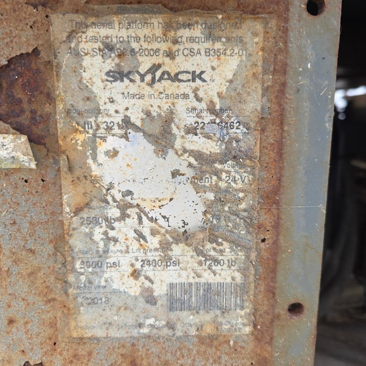 2018 SKYJACK SJIII3219