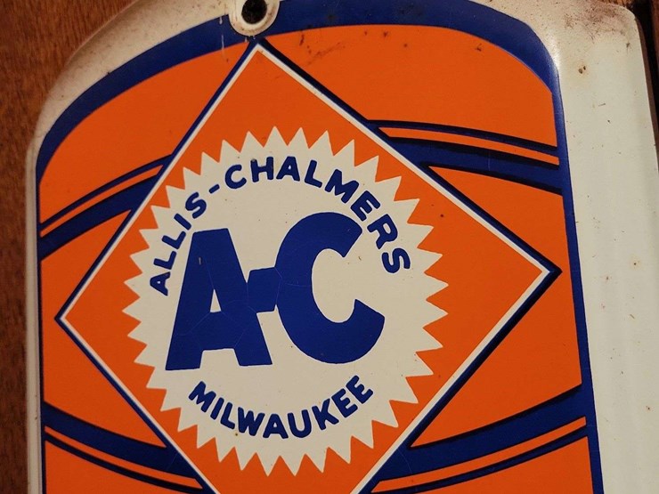 allis-chalmers-tractor-metal-thermometer-by-taylor-image-2