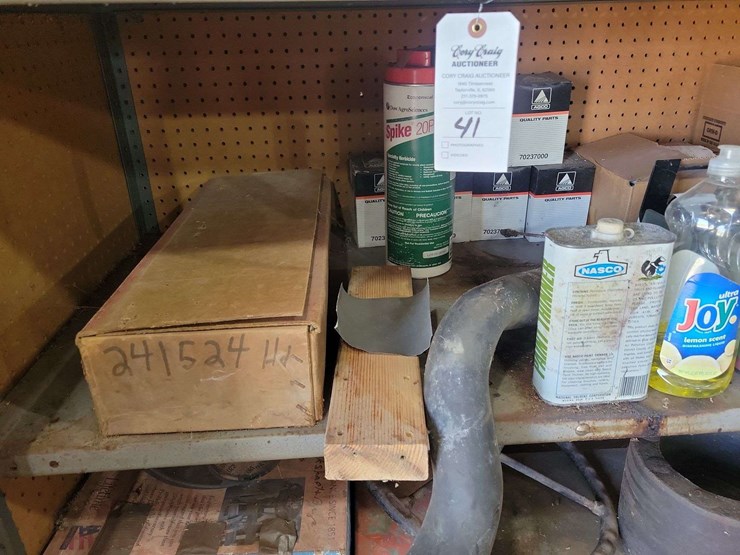 shop-shelf-contents-including-curtis-small-parts-cabinet,-calculator,-hardware,-and-miscellaneous-tools-image-4