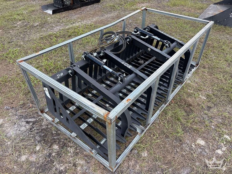 2025-pabreak-80in-hydraulic-dual-cylinder-grapple-rock-bucket-skid-steer-attachment-image-2