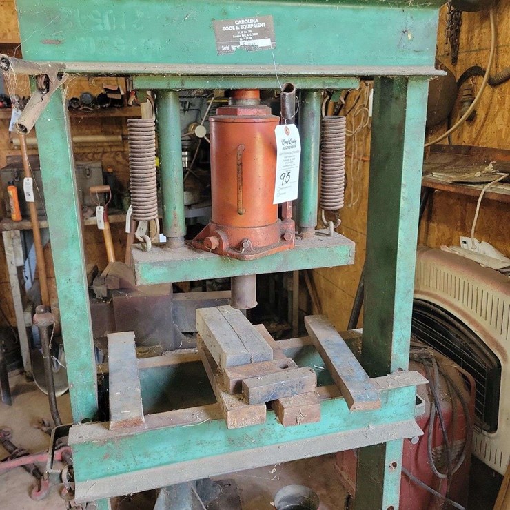 Carolina Tool & Equipment Model CP-100 Hydraulic Shop Press