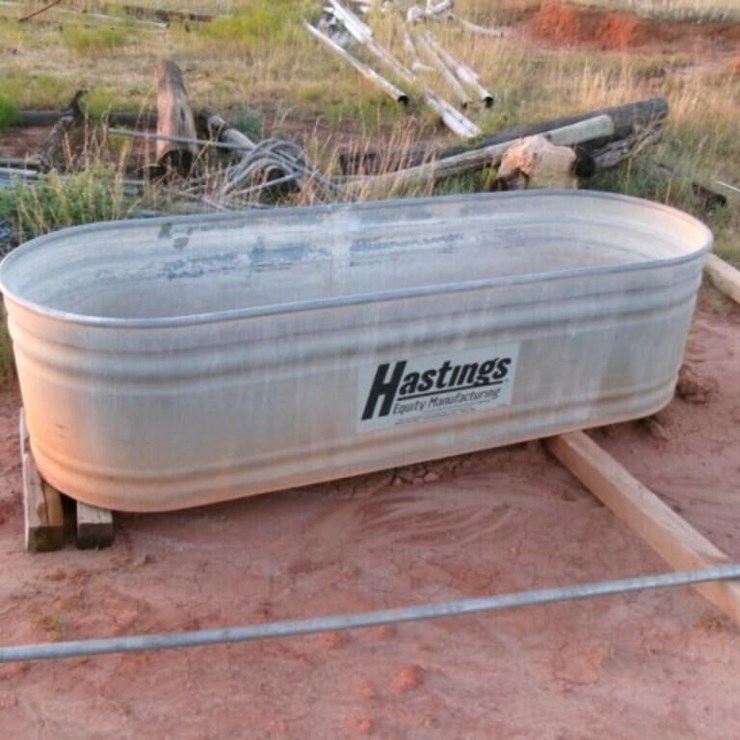 Stock Tank, Galvanized 32"x93"