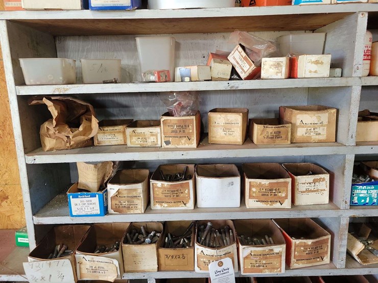allis-chalmers-parts-bin-and-assorted-hardware-image-2