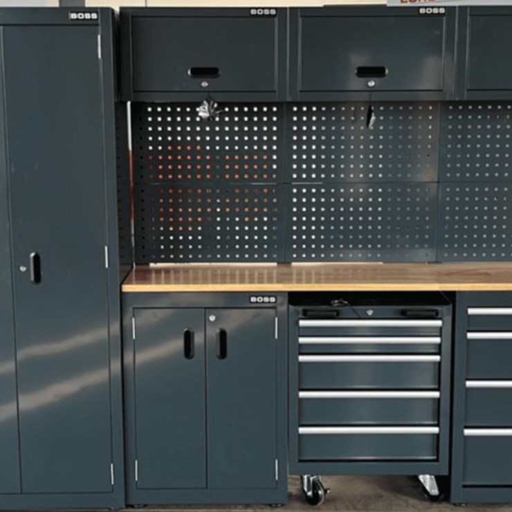 Unused Boss Multi Tool Cabinet Work Station- Qty 3 Boxes