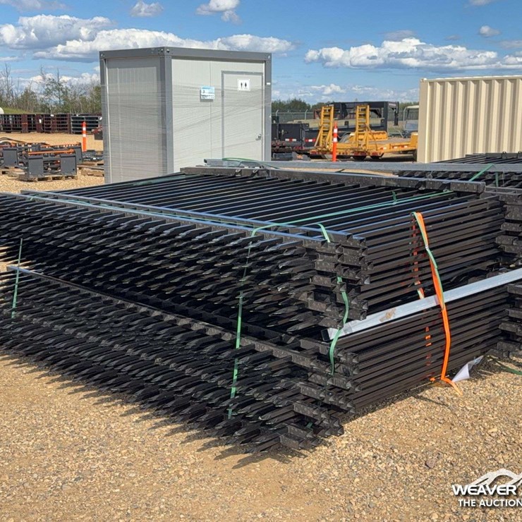 QTY of (24) 10 FT. Galvanized Steel Fence