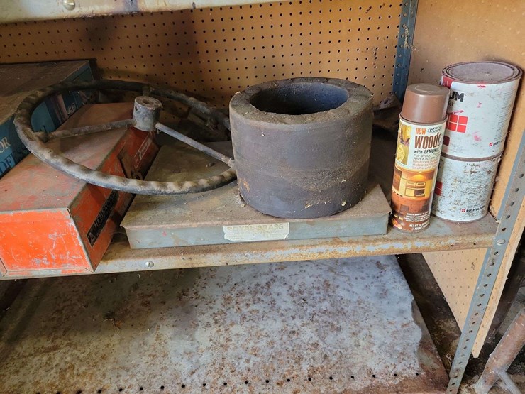 shop-shelf-contents-including-curtis-small-parts-cabinet,-calculator,-hardware,-and-miscellaneous-tools-image-5