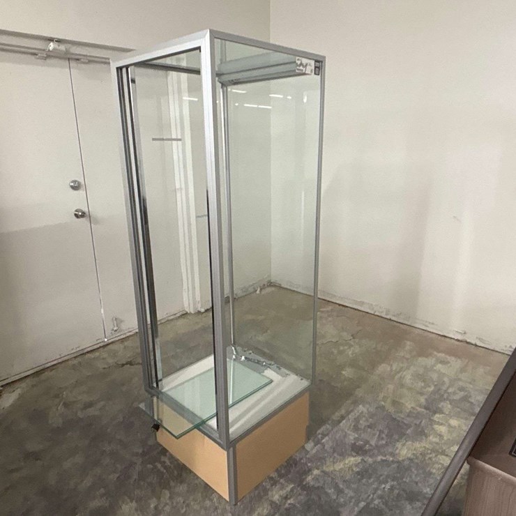 Glass display case