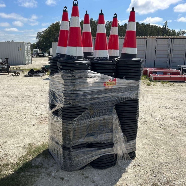Lot of Traffic Safety Cones