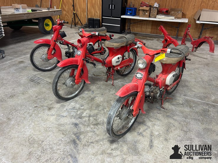 honda-50-motorized-bikes-w/-parts-image-1
