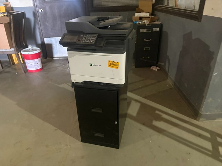 #42117-•-lexmark-copier-and-filing-cabinet-image-1