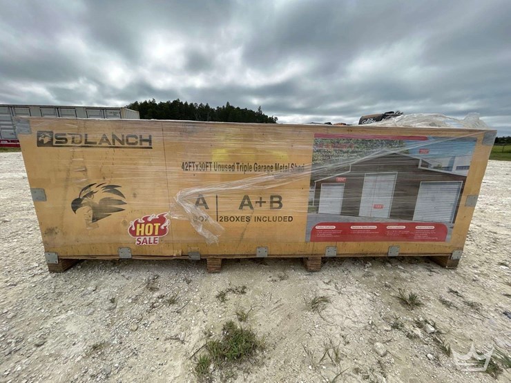 2026-sdlanch-42ft-x-30ft-triple-garage-metal-shed-image-4