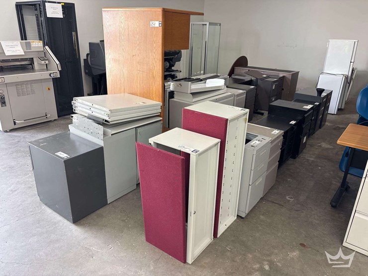 office-furniture-(10+-cabinets,-2-desks,-2-tables,-and-lectern.-image-1