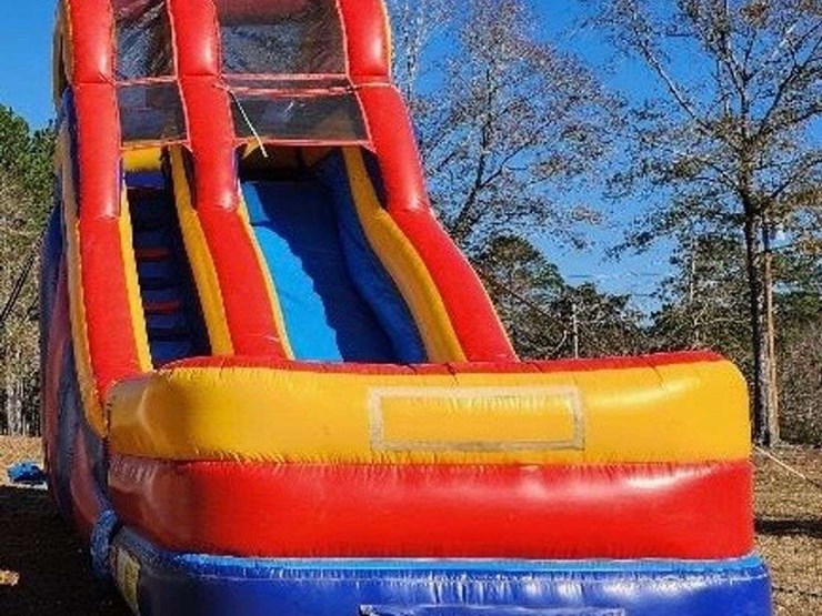 single-lane-18'-inflatable-water-slide-w/-blower-image-1