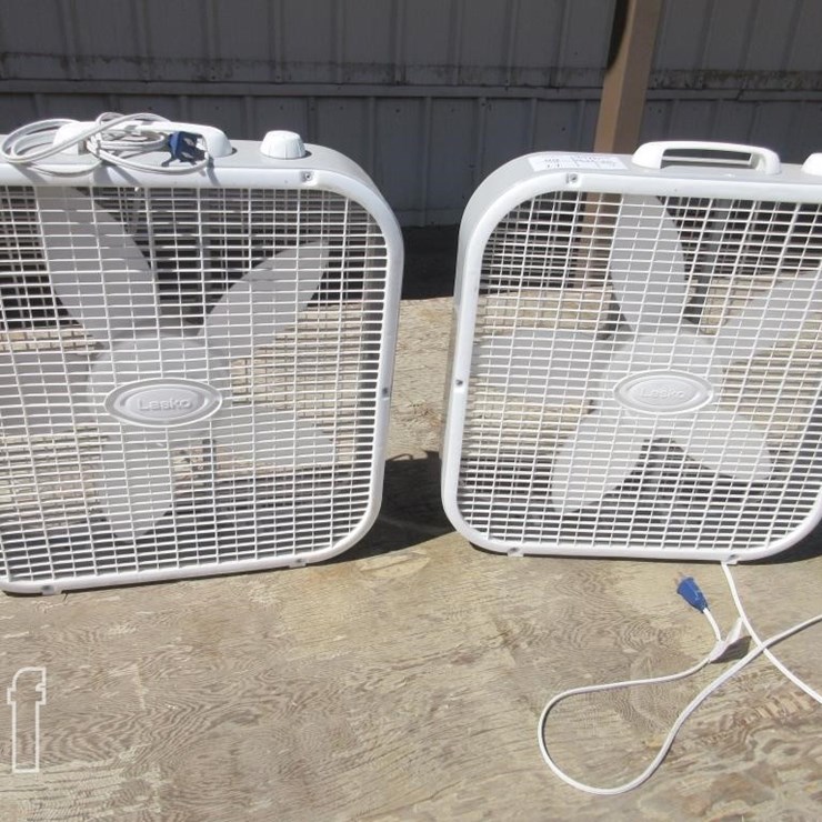 (2) LASKO DRUM FANS