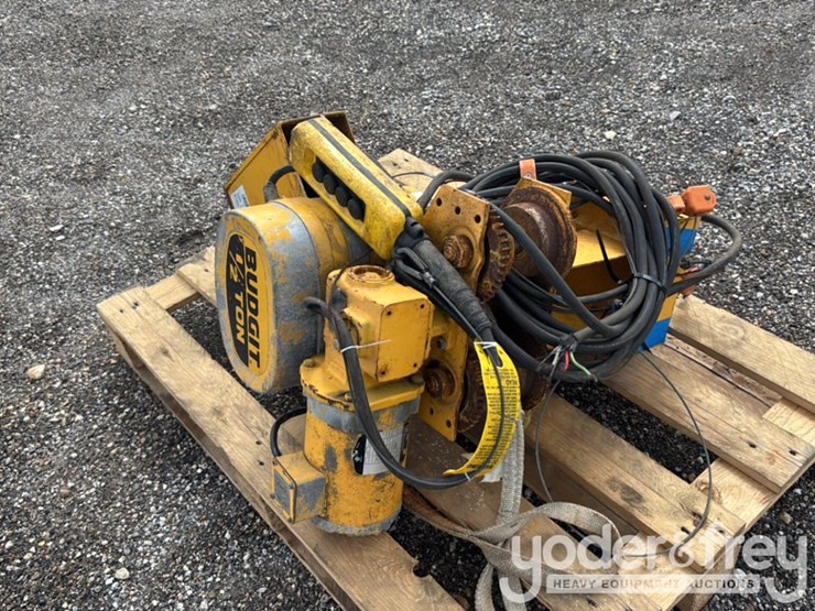 budgit-1/2-ton-chain-hoist-w/-motor-driver-trolley-460v-3hp-image-2