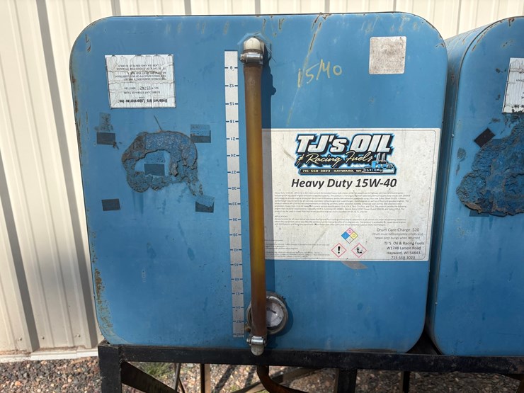 #2933-•-(2)-oil-containers,-(1)-hydraulic-container-w/-stand-image-7