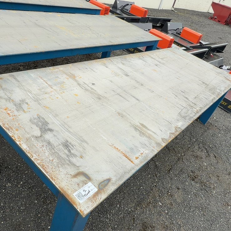 120” X 29” HEAVY DUTY STEEL WELDING TABLE