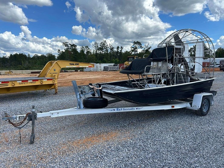 14'-custom-aluminum-air-boat-w/aluminum-trailer-image-1