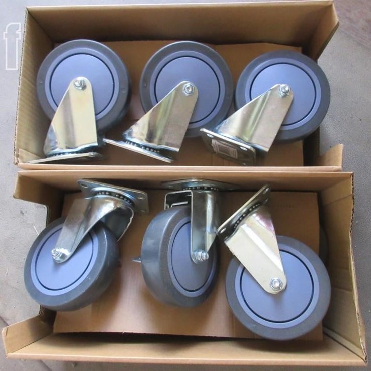 (12) SWIVEL CASTER WHEELS