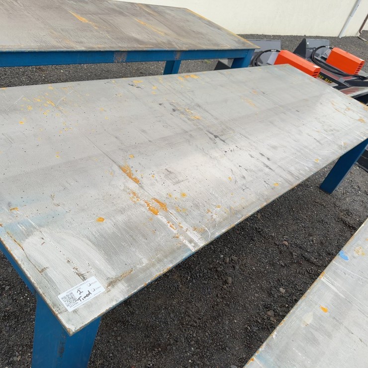120” X 29” HEAVY DUTY STEEL WELDING TABLE