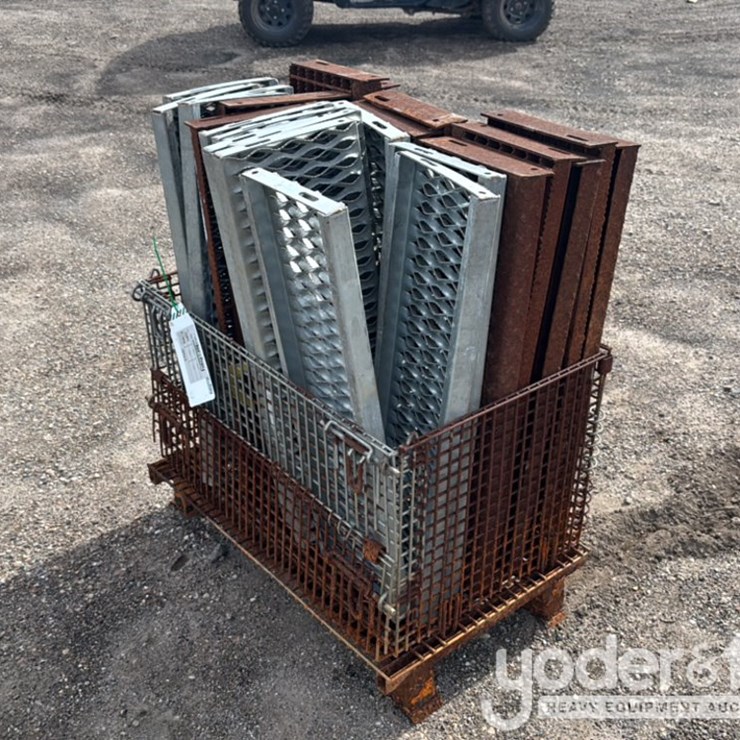 81/2" x 30" Galv. Serrated New Surplus Metal Stair Tread, 10" x 30" Steel Stair Tread Serrated