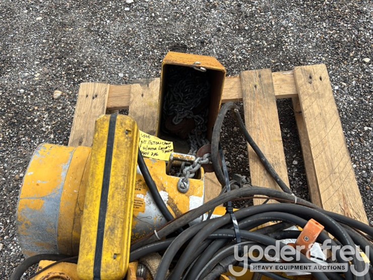 budgit-1/2-ton-chain-hoist-w/-motor-driver-trolley-460v-3hp-image-7