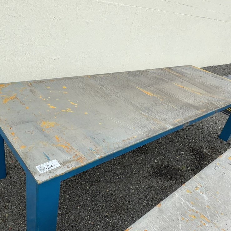 120” X 29” HEAVY DUTY STEEL WELDING TABLE