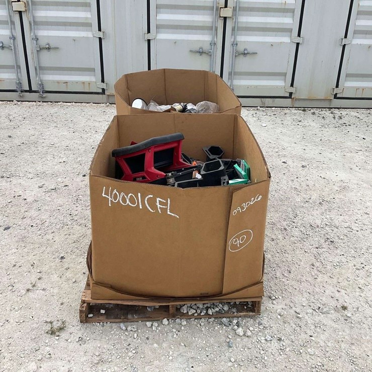 2 boxes of misc. car parts and tools