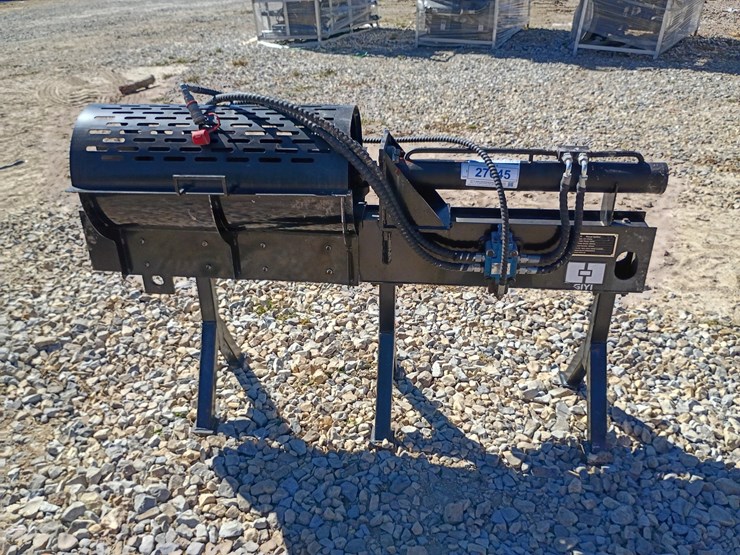 #27045-•-giyi-wood-splitter-mini-skid-steer-attachment-[damaged]-image-1