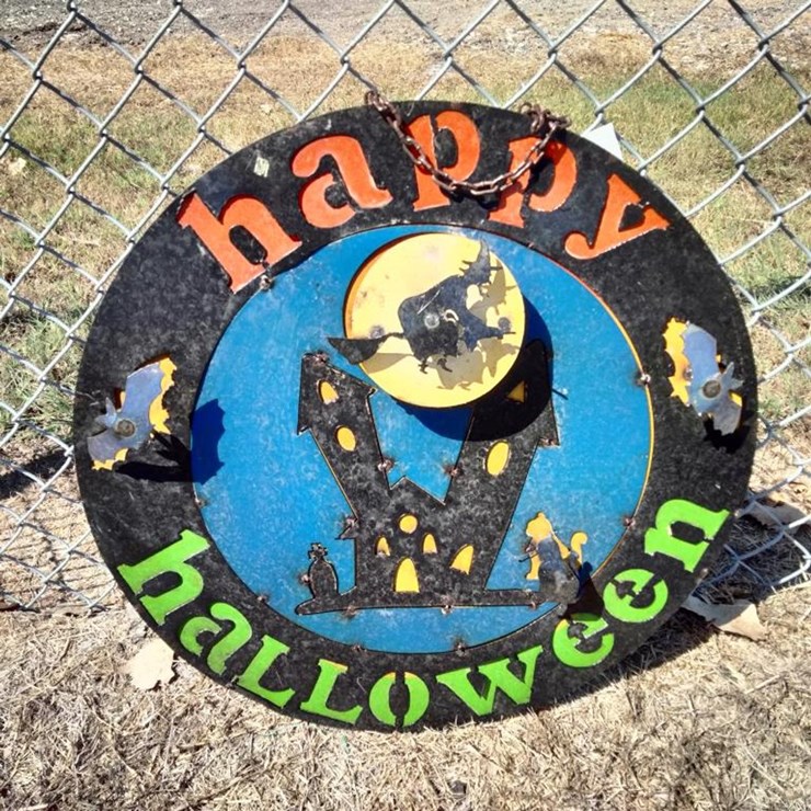 #35 • Metal Art - Happy Halloween Wall Sign