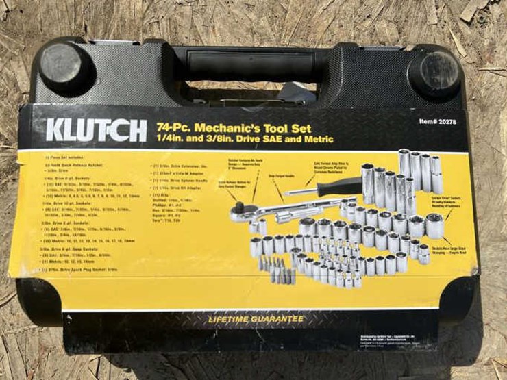 #120-•-klutch-74pc-mechanic-tool-set-1/4"-&-3/8"-drive-image-2