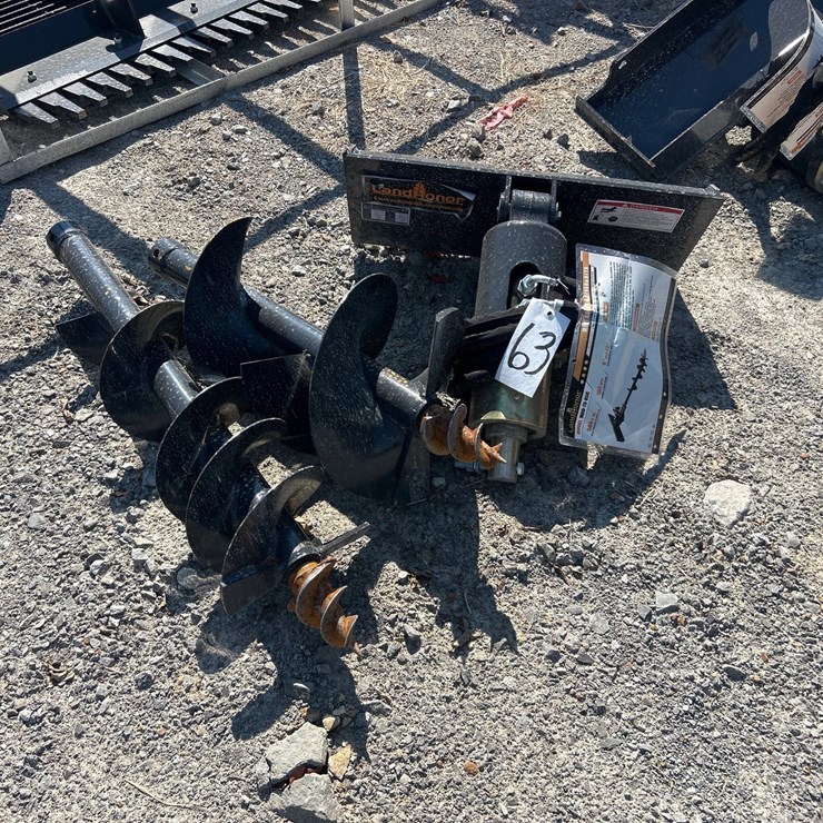 #63 • MINI SKID STEER AUGER WITH TWO BITS