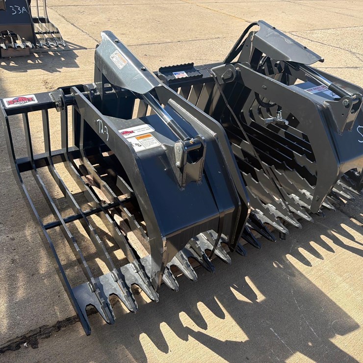 Stout HD 72” Skidloader Grapple Bucket