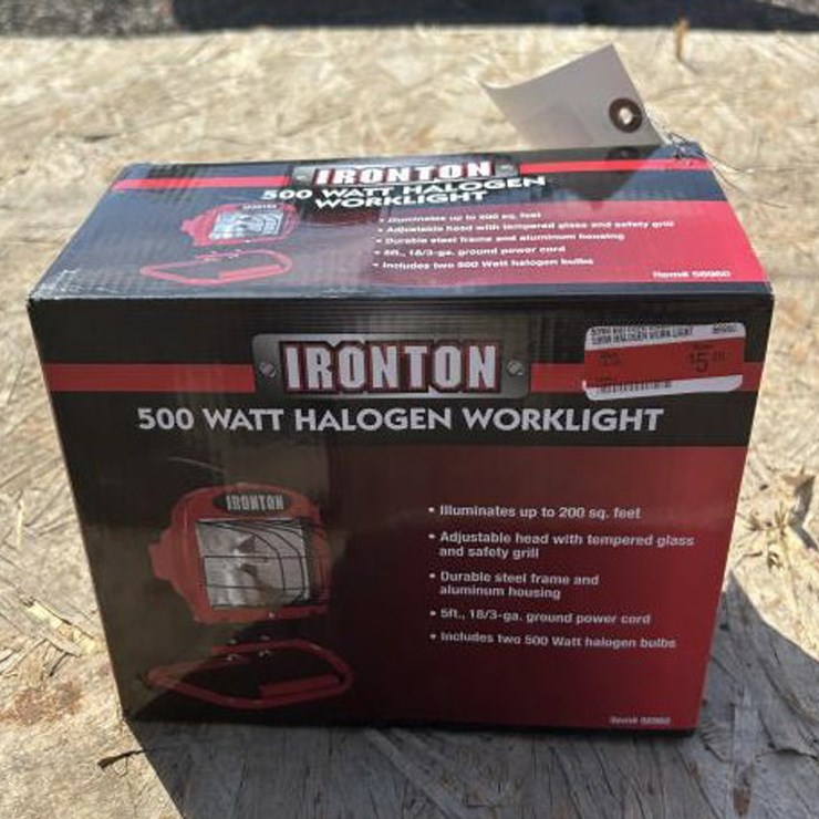 #110 • Ironton 500 Watt Halogen Work Light