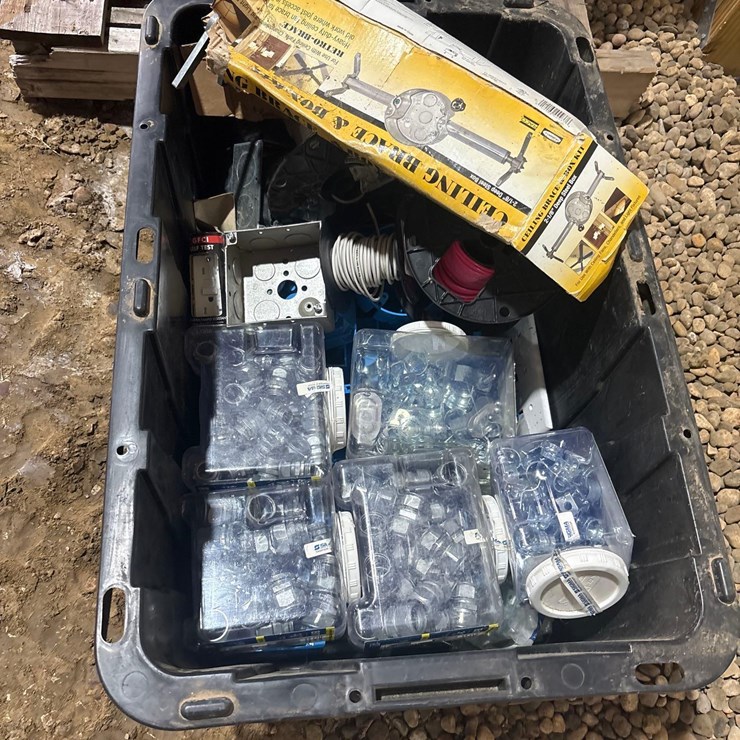 Tub Of New Electric Parts