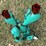 #152-•-metal-art---small-cactus-w/red-flowers-image-2