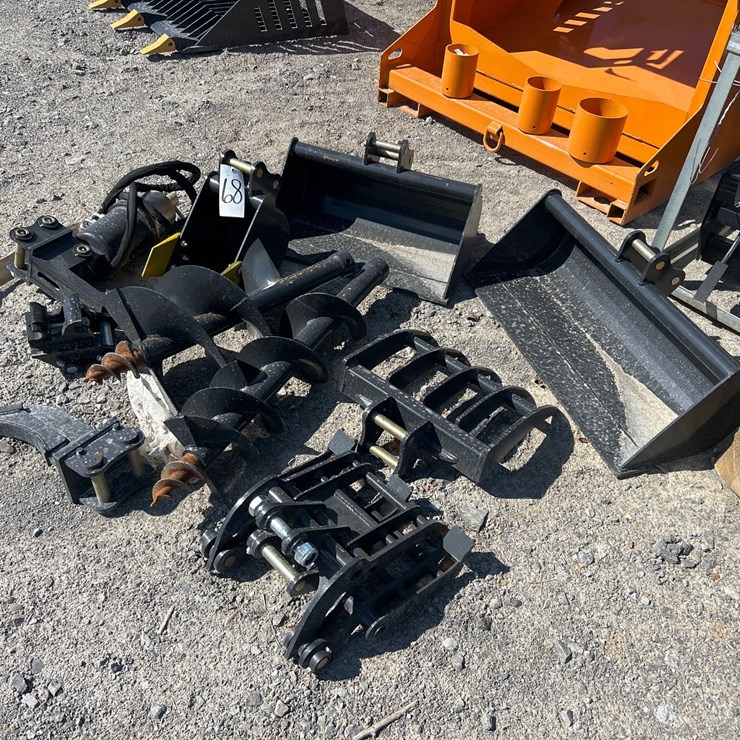 #68 • LOT OF NEW MINI EXCAVATOR ATTACHMENTS