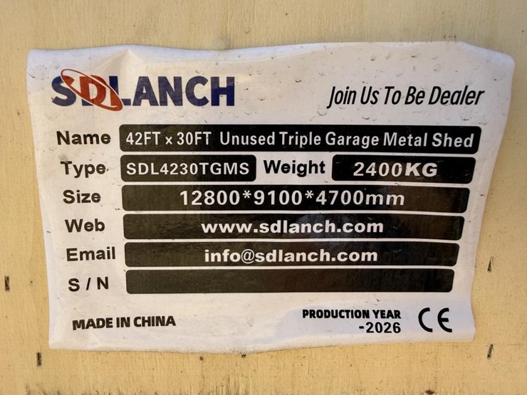 #131-•-triple-garage-metal-shed---42'-x-30'---sdl4230tgm-image-4