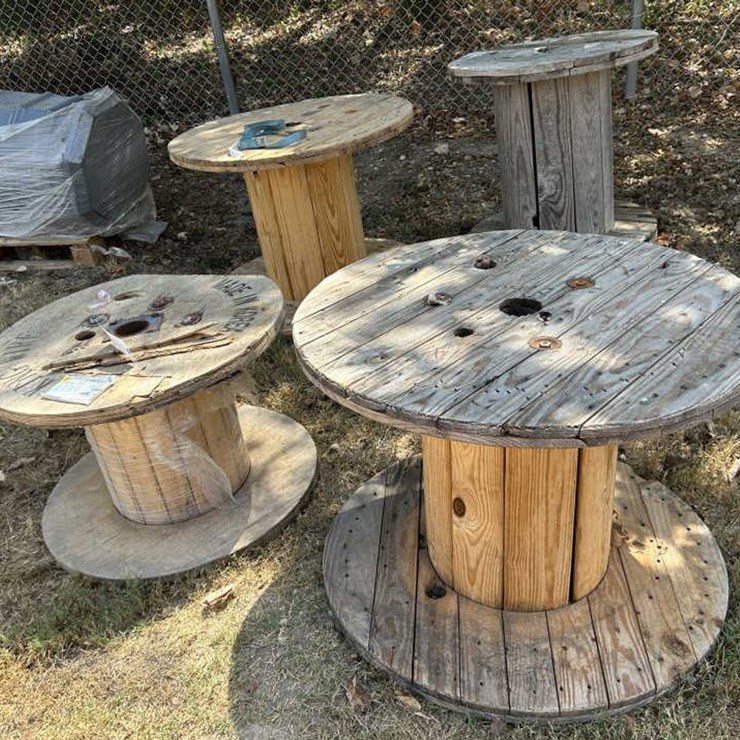 #45 • (4) Wooden Spools