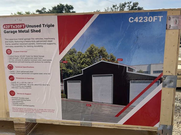#94-•-triple-car-metal-garage---42'-x-30'---sdl4230tgms-image-3