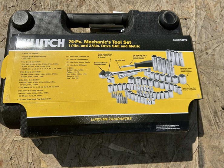 #121-•-klutch-74pc-mechanic-tool-set-1/4"-&-3/8"-drive-image-2