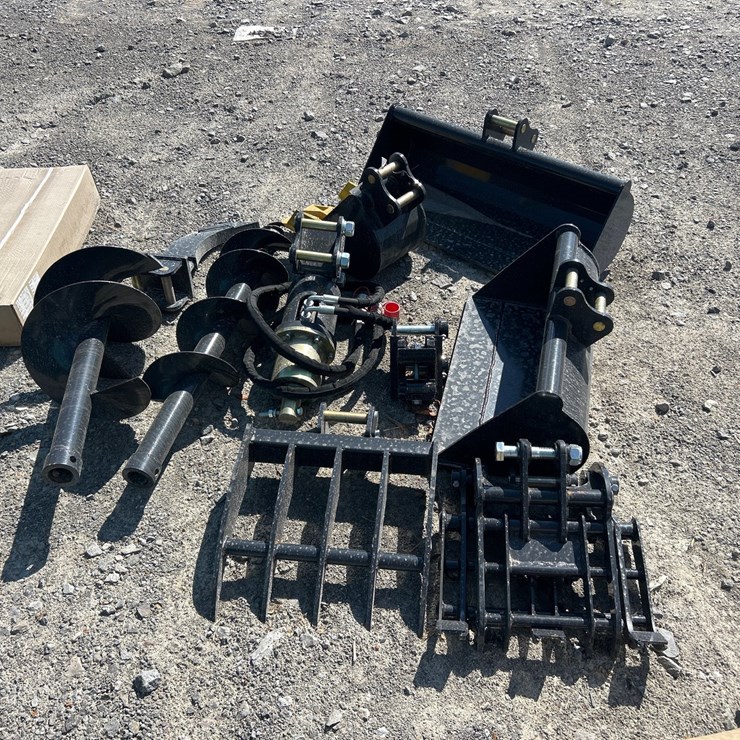 #67 • LOT OF NEW MINI EXCAVATOR ATTACHMENTS
