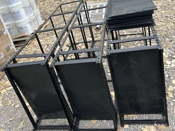 #75-•-(3)-metal-racks-w/-adjustable-shelves-image-1