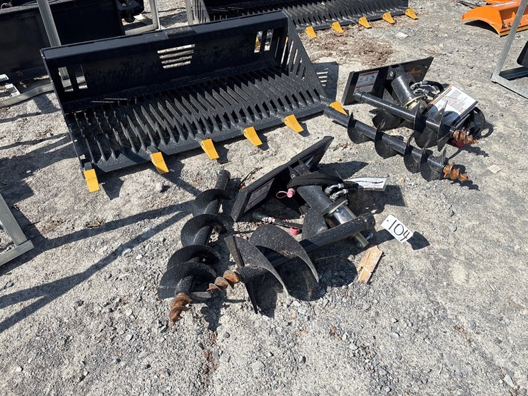 #104-•-mini-skid-steer-auger-w/-(2)-bits-image-2