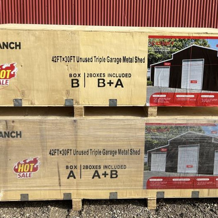 #94 • Triple-Car Metal Garage - 42' x 30' - SDL4230TGMS