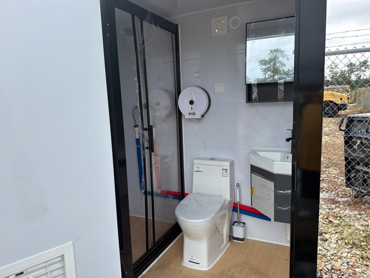 #8317-•-portable-bathroom-white/-black-frame-image-3