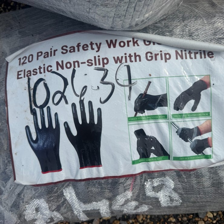 #8348 • 120 Pair Safety Work Gloves