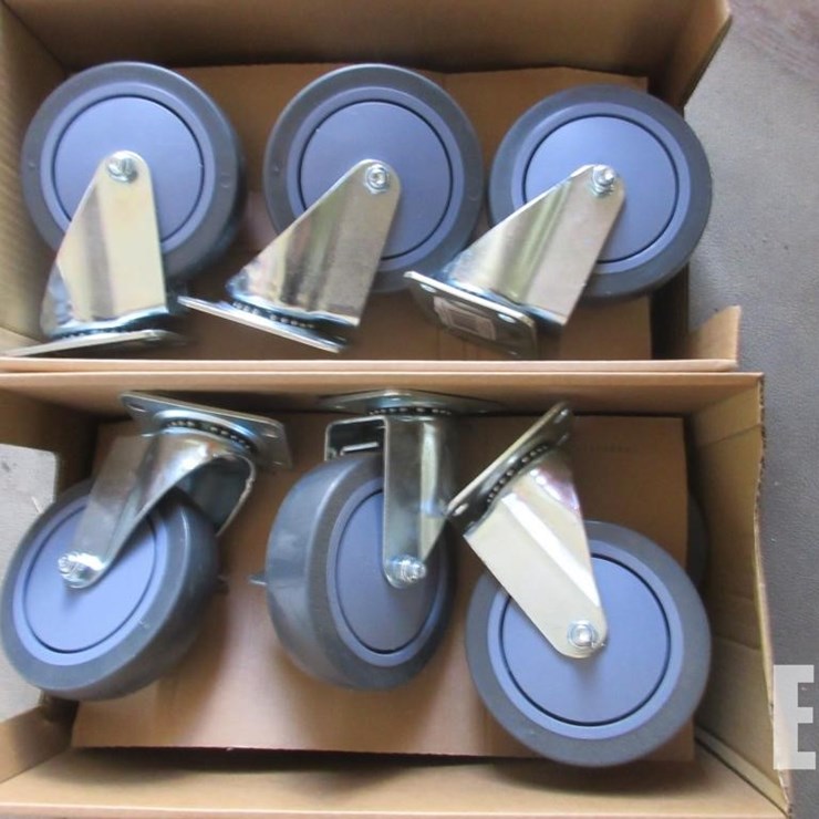 (12) SWIVEL CASTER WHEELS