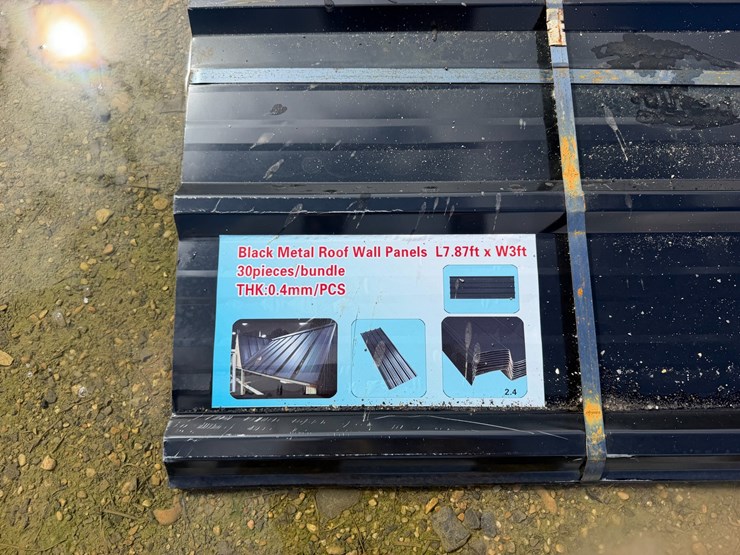 #8384-•-appears-unused-black-metal-roof-panels-image-3